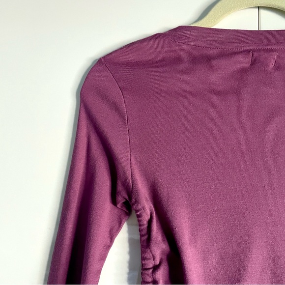 Urban Outfitters BDG Ruched Long Sleeve Crop Top In Pink Size S NWT - Picture 13 of 14